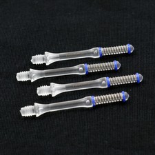 CUESOUL AK7 Very Slim Dart Shaft for Steel Tip Dart and Soft Tip Darts-Pure