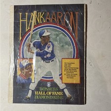 1986 Donruss Hall Of Fame Diamond Kings Puzzle HANK AARON BRAVES