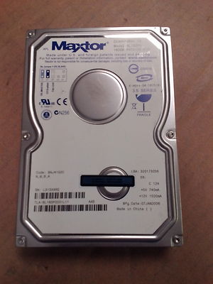 Maxtor DiamondMax 160GB IDE 3.5 Hard Disk Drive 6L160P0 6L160P0031L11 BAJ41G20