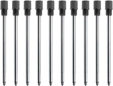 Black Ink Refills (10 Pcs), Replaceable Pen Refills, 2.75 inch (70 mm)