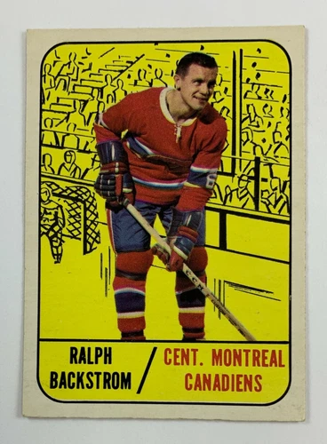1967-68 Topps Hockey #67 Ralph Backstrom (Canadiens)  124E