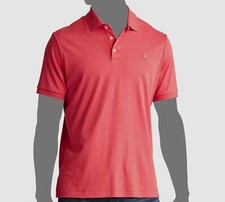  95 Polo Ralph Lauren Men's Red Custom Slim Fit Short-Sleeve Pony Shirt Size M