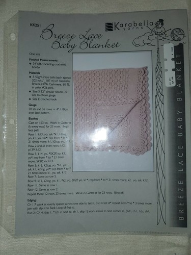 Lot of 8 New Knitting Patterns Baby/Shawl/Scarf/Sweater/Wrap - Picture 3 of 9