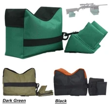 Shooting Range Sand Bag Set Rifle Gun Bench Rest Stand Front Rear Bag Hunting US