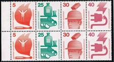 Germany Scott #1074a MNH VF -  1974 booklet pane