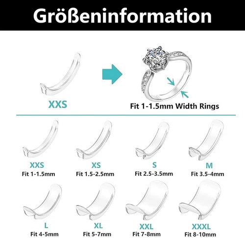 8Stück Ringverkleinerer Ringgröße Verkleinerer Unsichtbar Transparent Ringgrößen - Bild 2 von 6