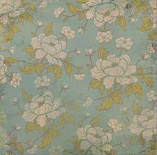 My Mind's Eye, Life Stories, 2 x 12" Cardstock, White Peonies, Shabby Chic