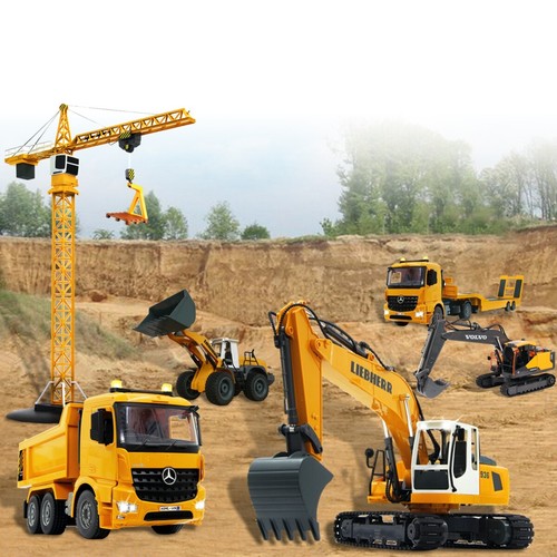 Baustellenfahrzeug Ferngesteuert Modell RC Spielzeug Kind Baustelle Bagger LKW - Bild 10 von 16