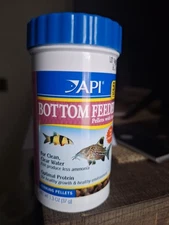 API Bottom Feeder Pellets with Shrimp 7.9oz Pellet Fish Food for Bottom Feeders