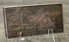 VERY RARE 1968 COEUR d’ALENE MINES CORP FINE SILVER ART BAR - 3 TROY OUNCES .999