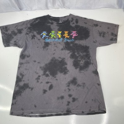 Grateful Dead Tie Dye Black Gray Tshirt Ripple Junction Dancing