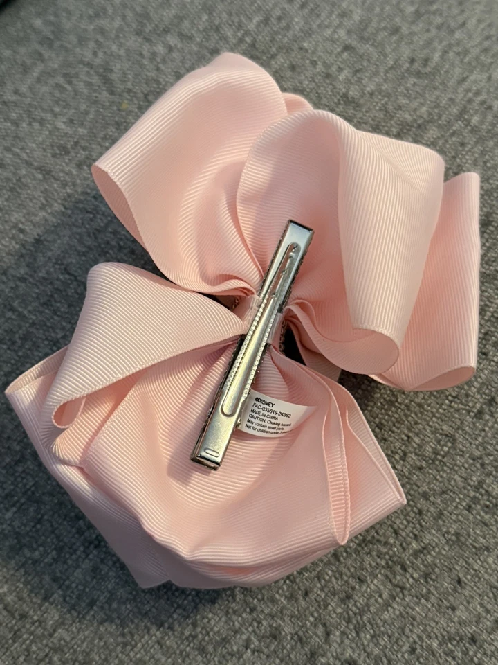 Usado en Excelente Condición Grande Rosa Lazo de Caimán Clip Bibbidi Bobbidi Boutique Foto 3 de 4