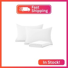 Comfort Beddings Pack of 2 Youth Pillowcases 16x22 Premium 100 Cotton Blend Whi