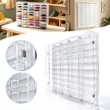 Clear Display Case Wall Mounted Acrylic Storage Organizer For 1/64 Diecast Car