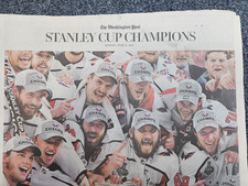 Washington Post Washington Capitals Stanley Cup Champions Monday June 11, 2018