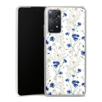 Slim Hülle für Xiaomi Redmi Note 11 Pro 5G Blume Blumen Muster