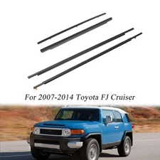 Door Belt Molding Weatherstrip FRONT & REAR SET For Toyota FJ Cruiser 2007-2014