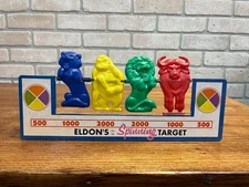 Vintage 1962 ELDON Spinning Target Gallery Knock Down Child's Shooting Game Toy
