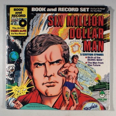 Six Million Dollar Man: Exciting Stories (1977) [SEALED] Vinyl LP + Comic BOOK