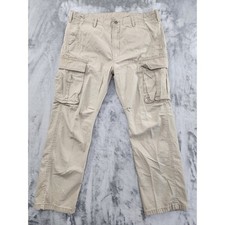 Vintage Levi's Loose Fit Cargo Pant Size 36 x 30 Khaki Streetwear Baggy Utility