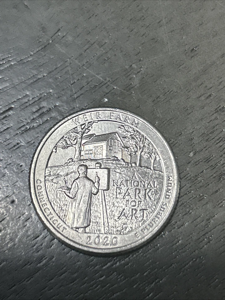 2020 Connecticut Weir farm National Park Of Art Quarter Dollar Mint P - Image 2 of 2