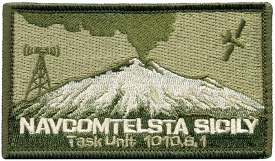 USN NAVAL COMPUTER and TELECOMMUNICATIONS STATION - SICILY, ITALY PATCH