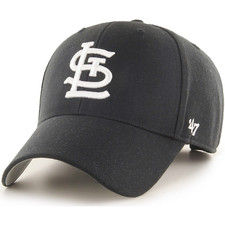 St Louis Cardinals Cap 47 Brand MVP Black MLB Baseball Mütze - Neu
