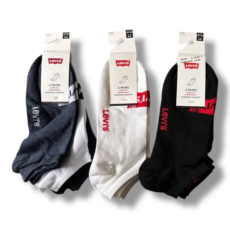 Levi's Unisex Classic Crew sokken wit (crème/Iconic), maat 39/42, 2 stuks, wit (crème/Iconic), 39-42 EU, wit (crème/Iconic