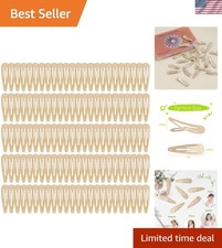 120pcs Taupe Metal Snap Hair Clips, 2 Inch 1 Count Pack of 120 ,