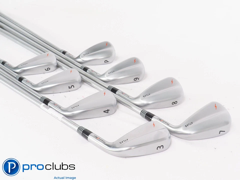 Nice POWER BILT Atlas PD 3-PW IRON SET - KBS CTaper Lite Stiff Flex +1/2" 448589 - Image 2 of 4