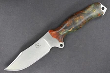 2014 Busse Custom Bowie BATAC .22" Satin INFI Blade, Spalted Maple Blur Wood