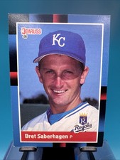 1988 Donruss - Bret Saberhagen #96 Upper Right Corner is Blue C82