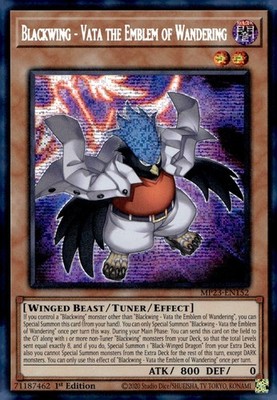 Yu-Gi-Oh! Blackwing Vata the Emblem of Wandering MP23-EN152 Secret Rare NM/LP x1