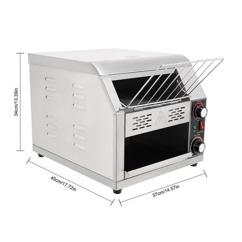 ?Transportador de encimera Horno de pizza Máquina tostadora de pan Máquina de cocina comercial Foto 3 de 4