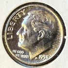 1955 GEM PROOF SILVER Roosevelt Dime Coin FREE SHIPPING