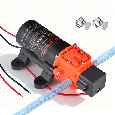 #ad #ad VEVOR Water Pressure Pump 12V DC 1.2 GPM 4.5 L min 2 Chamber Diaphragm Pump $23.90