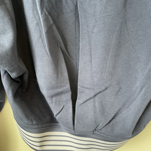 Free People Movement Grand Slam Crop Hoodie Sweatshirt Size M Navy Deep Sea New - Picture 7 of 12