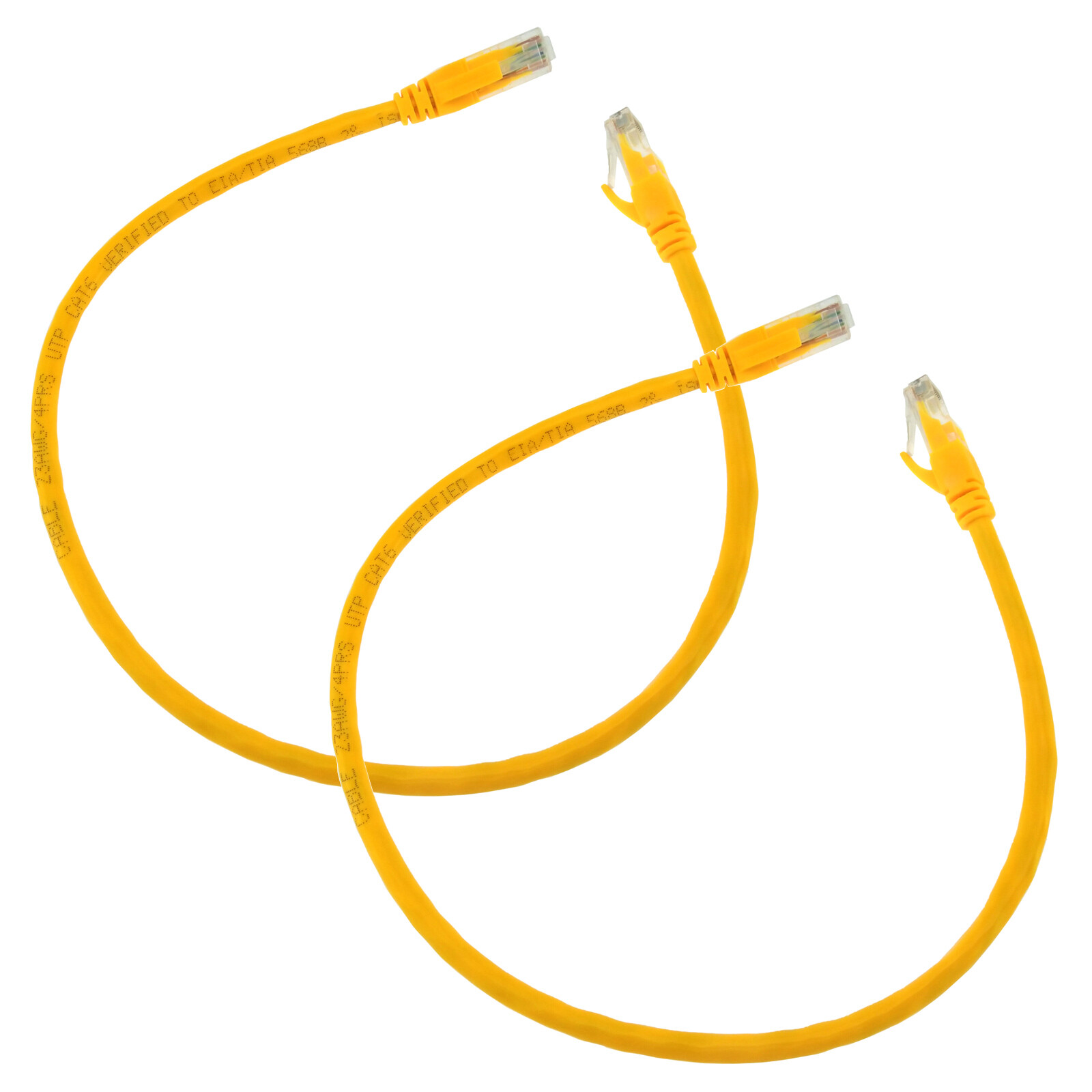 1.5ft Cat6 Ethernet Cable - Gigabit Speed RJ45 Network Patch Cord for Router PC Server-image