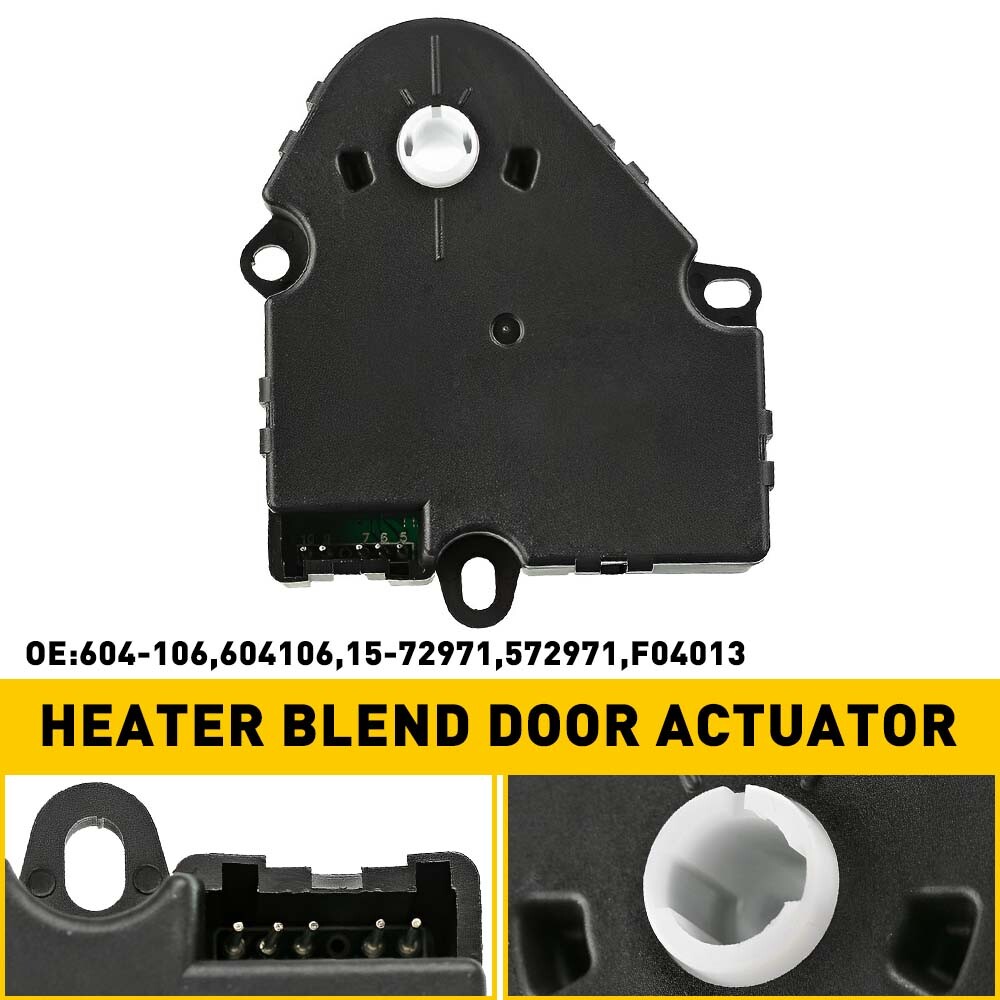 3-Pin AC Heater Blend Door Actuator For Chevy Silverado, Tahoe, GMC Sierra - Main Air Inlet & Recirculation