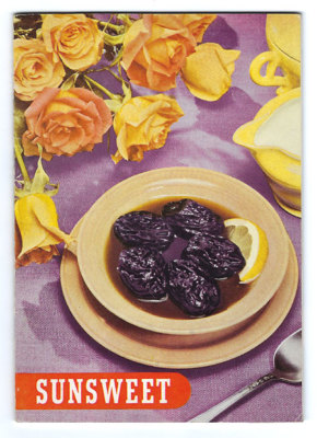 Vintage RECIPE BOOK Apricot Prune Advertising California SUNSWEET Dried Plum