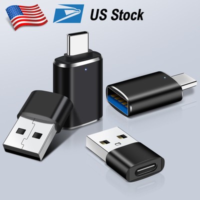 USB to USB C Adapter & Type C Female to A Male Charger Converter for iPhone 15