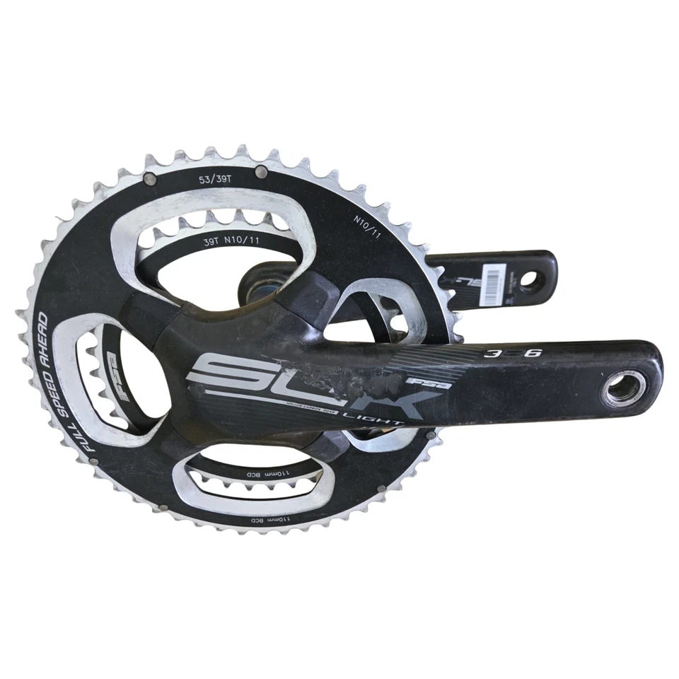 FSA SL-K Light Carbon Road bike Crankset 53t 39t 175mm - Image 4 of 4