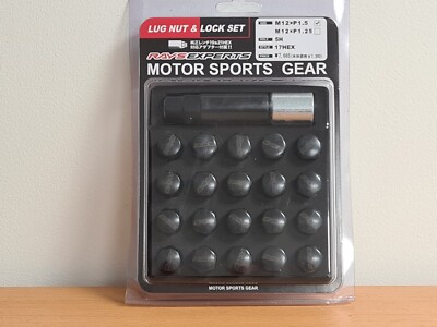 Strahlen Stahl Radmutter Radsatz 20 Stück, inkl. Verriegelung - 12 x 1,5 Honda Mitsubishi Ford