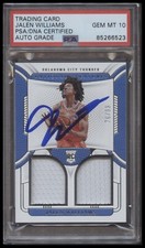 Jalen Williams 2022-23 National Treasures Rookie RC Patch Signed Auto 10 PSA DNA