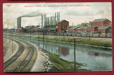 Republic Steel Co Bessermer Plant Youngstown Ohio oh Postcard