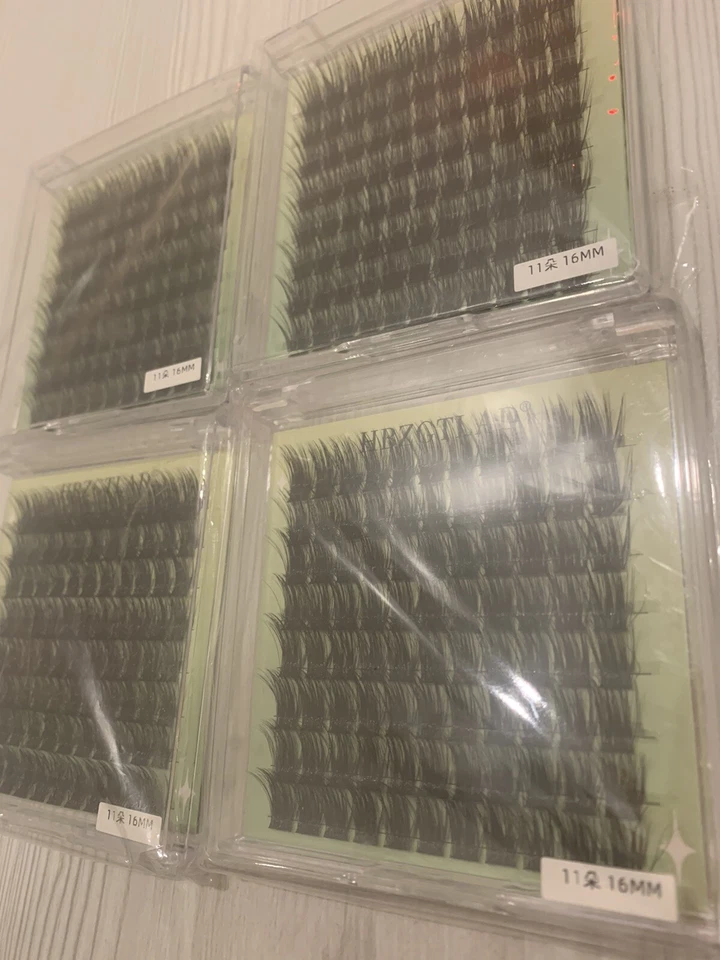 Natural Soft Black Eyelashes Cluster, Bulk Buy Long Lasting, DIY Beauty - Image 2 of 4