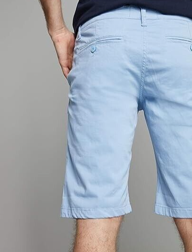 MENS VERY GOOD QUALITY BLUE SHORTS SIZE 29 BNWT RRP 39 EUROS BYEBYE TALL REDSKIN - Picture 4 of 8