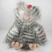 Aurora World Black White Chicken Plush Realistic Stuffed Bird 8 Hen Harbin