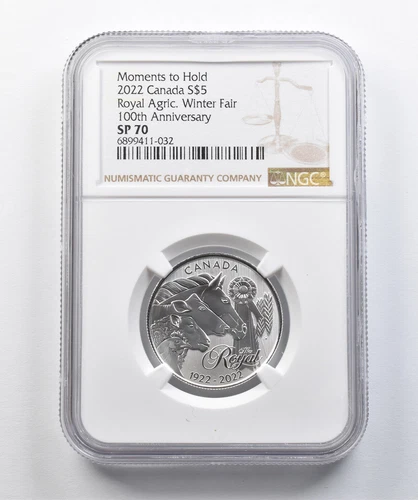 2022 Canada $5 Silver Royal Agricultural Winter Fair 100th Anniv. SP70 NGC *4379