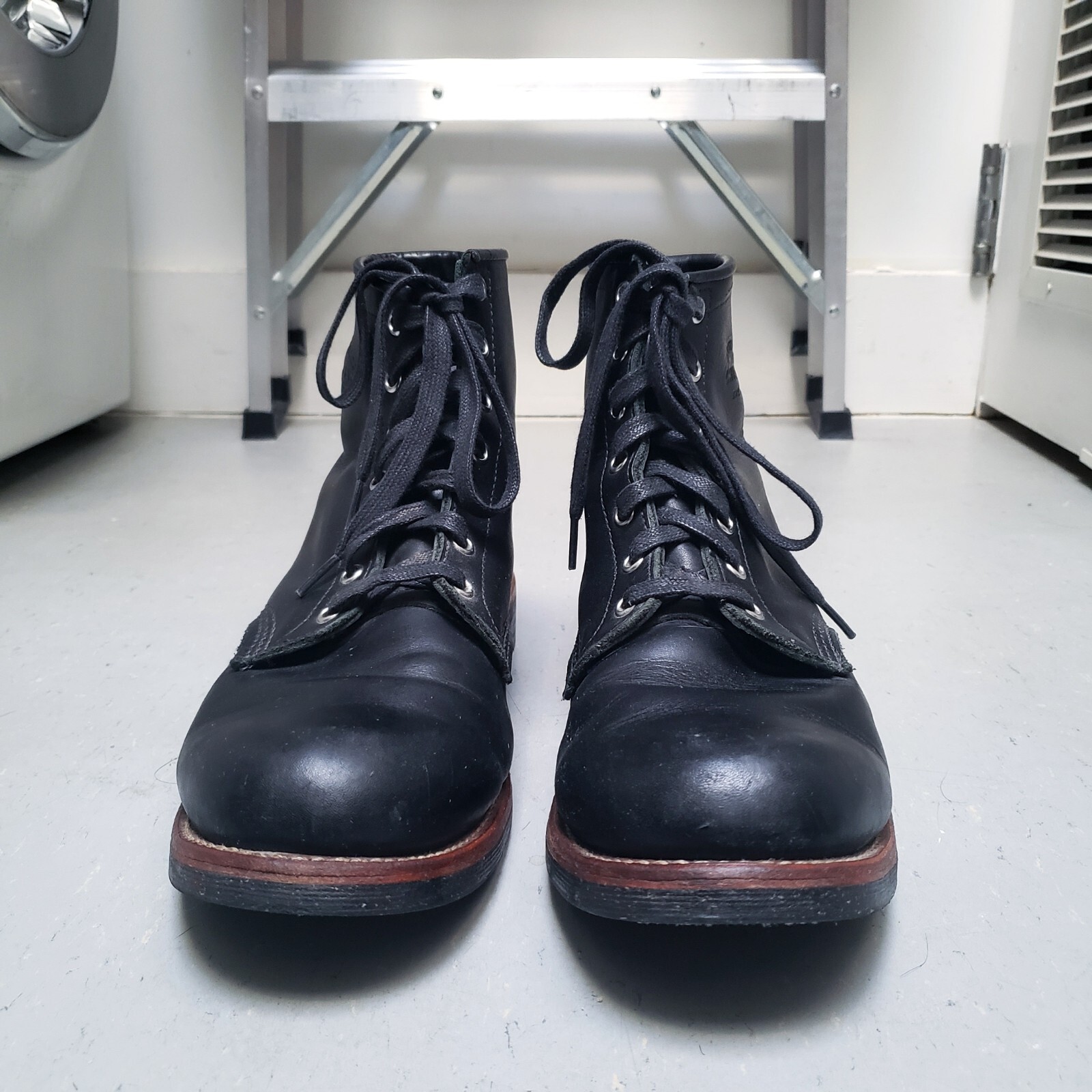 CHIPPEWA BOOT Odessa Aldrich Shoes Black Leather Work Boots 6" 11 D SOLD OUT image 2